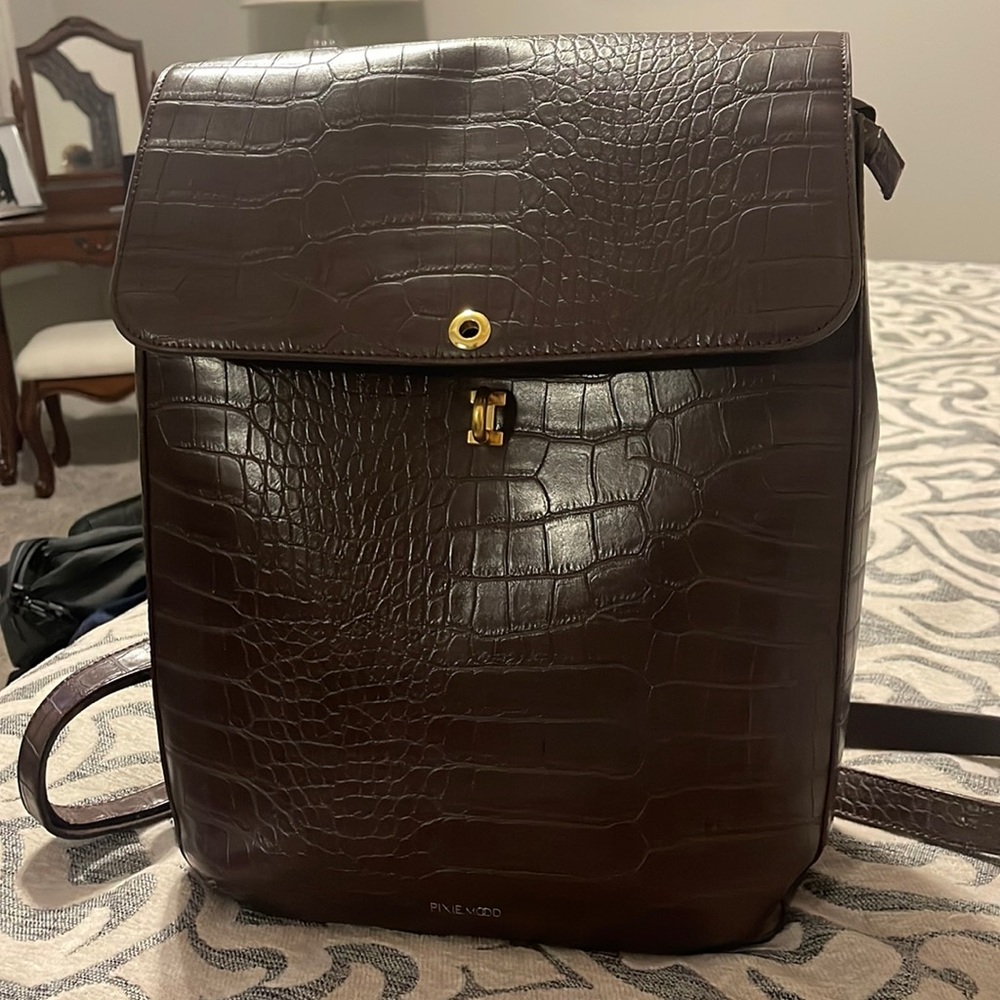 Purse Backpack with wallet and earbuds case